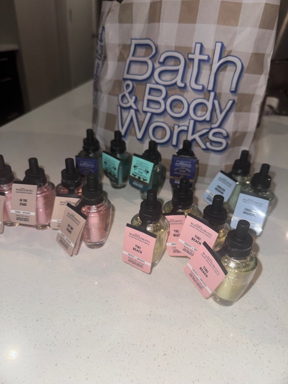 Lot of 15 Bath & Body Works wallflower bulbs and 1 plug